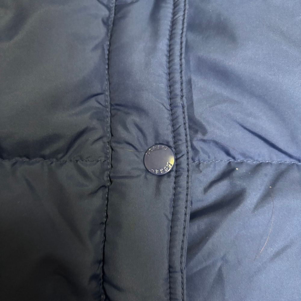 J.Crew Down Puffer Vest XS Navy Full Zip Quilted 80% Feather Down Fill - Picture 5 of 12